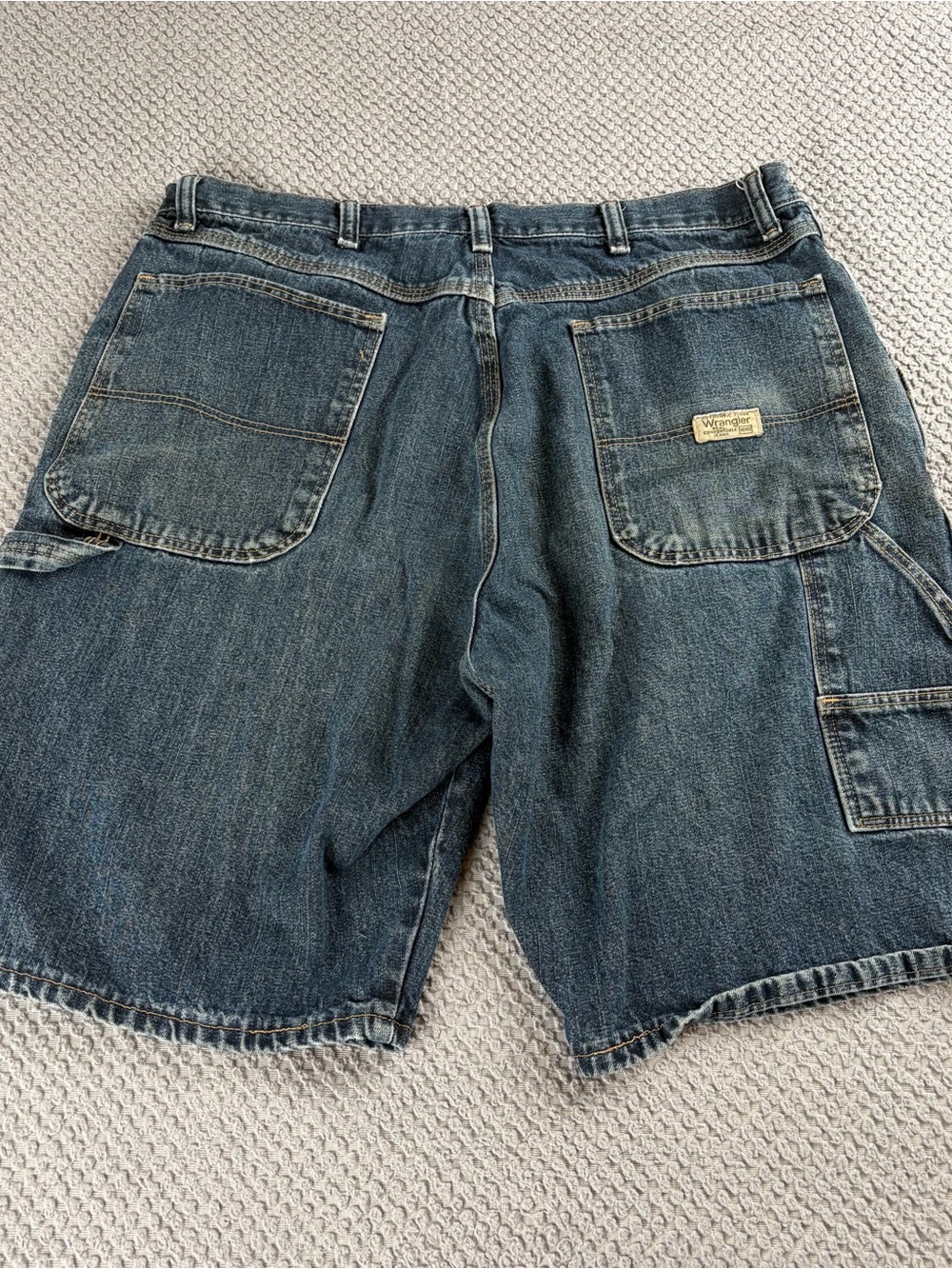 Wrangler Men's Blue Denim Shorts carpenter 34